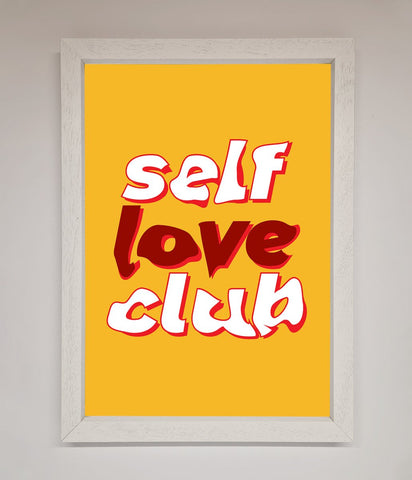 Self Love Club Quote Framed Wall Art