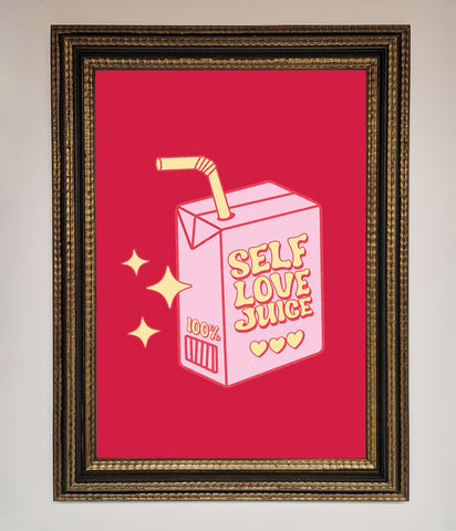 Self Love Juice Framed Poster