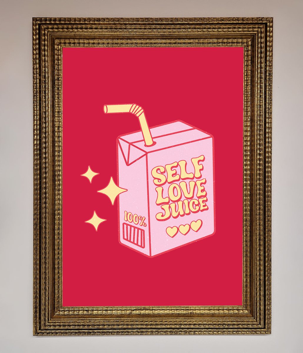 Self Love Juice Framed Poster