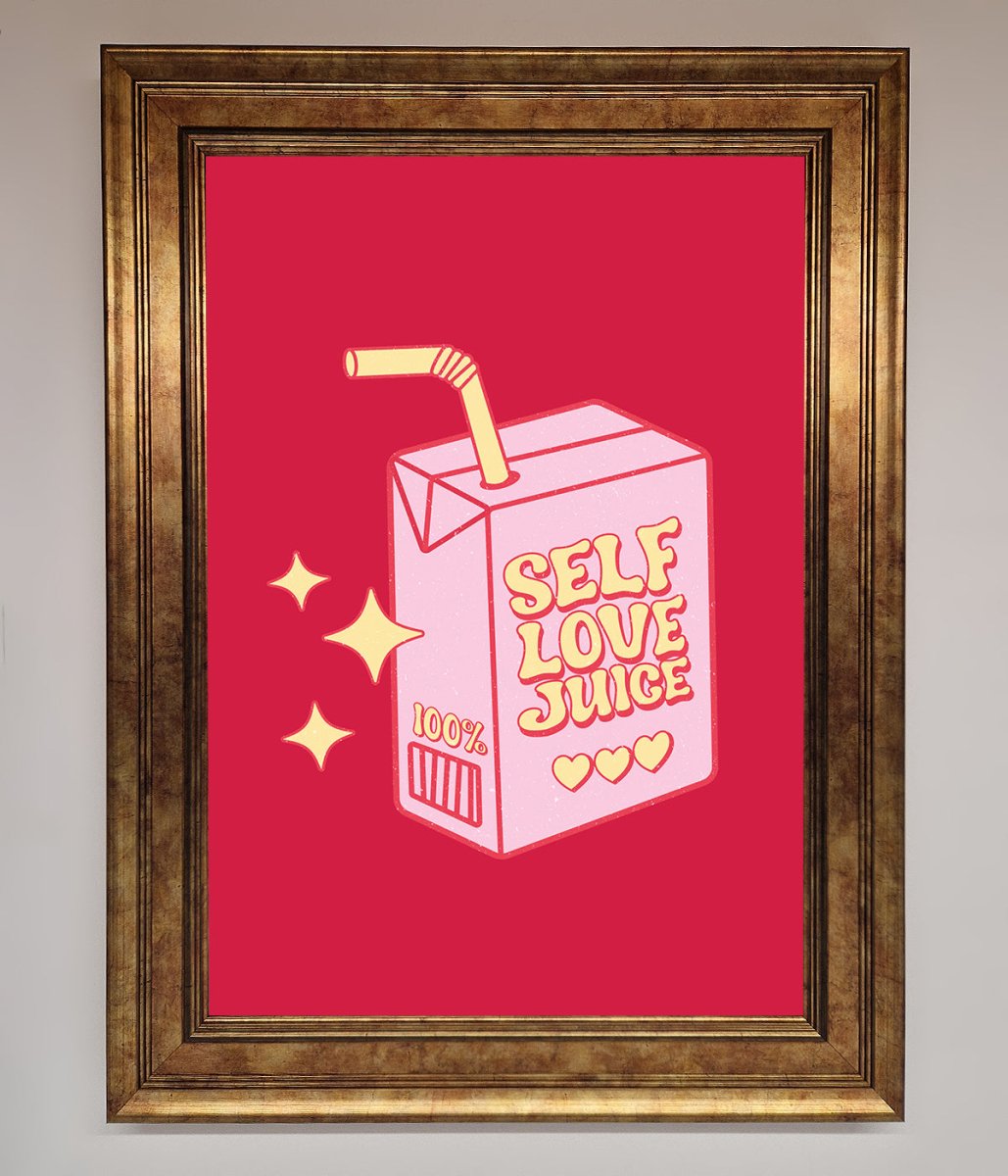 Self Love Juice Framed Poster