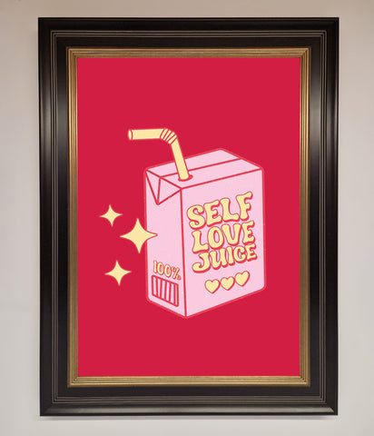 Self Love Juice Framed Poster
