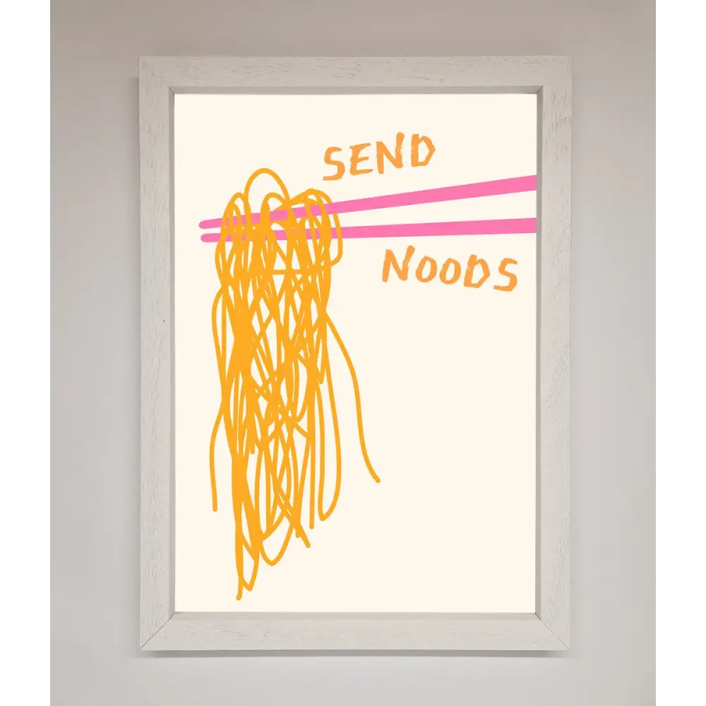 Send Noods Framed Poster - A3 (29.7 x 42 cm) / White - Framed Print
