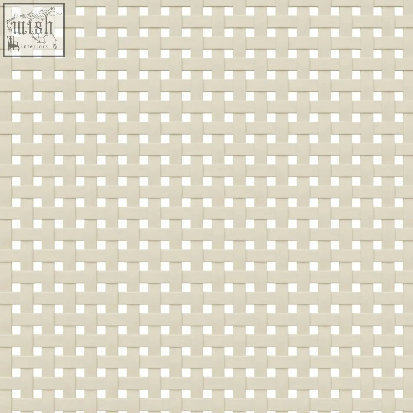 Cream-colored woven tile wood tv cabinet senja pinewood 106cm with a rustic charm uniform grid pattern