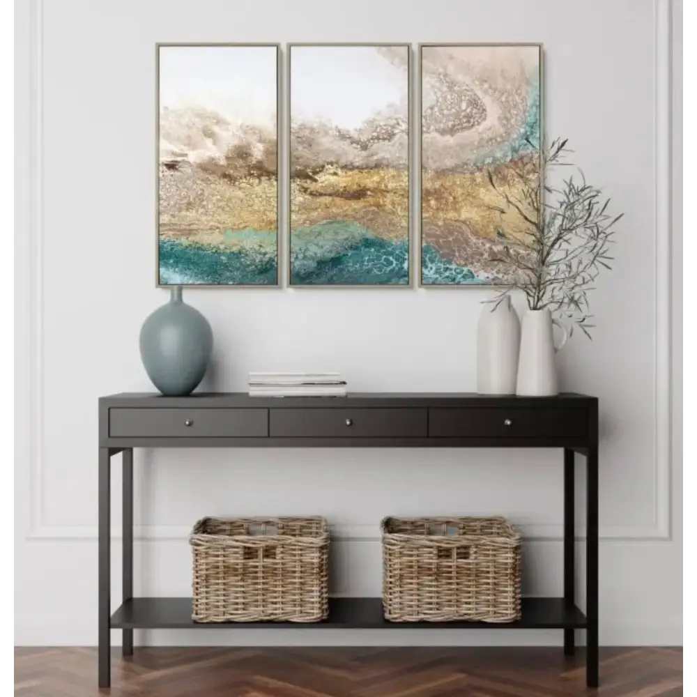 Serene Triptych Art Framed - Artwork