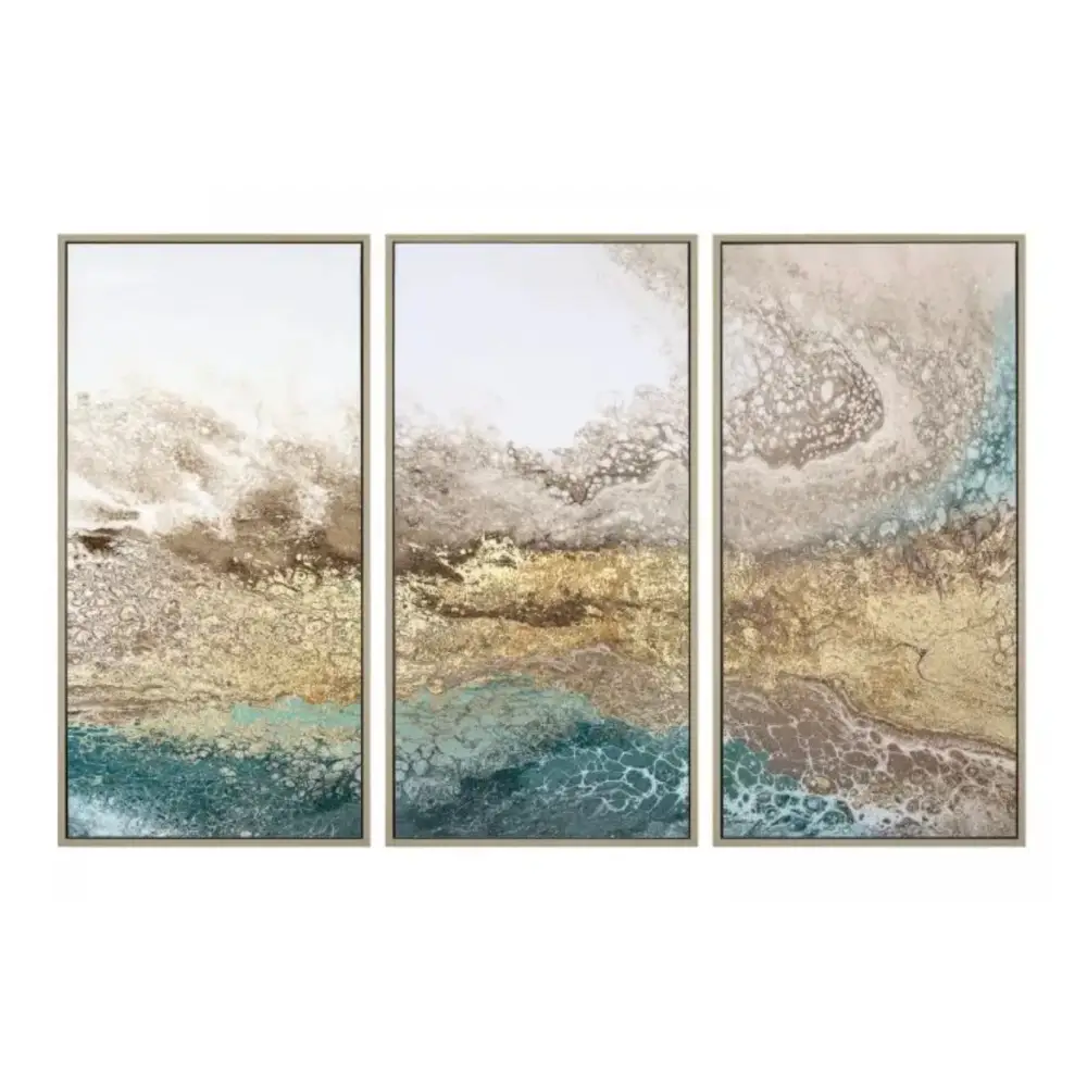 Serene Triptych Art Framed - Artwork