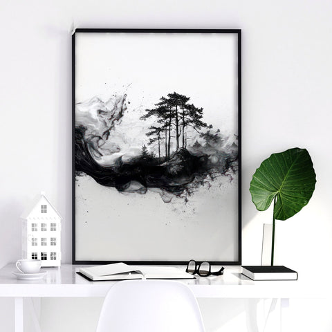 Set of 3 Framed Wall Art | Set of 3 Asian Inspired Wall art Prints