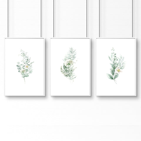 Set Of Botanical Prints | Set of 3 wall art prints