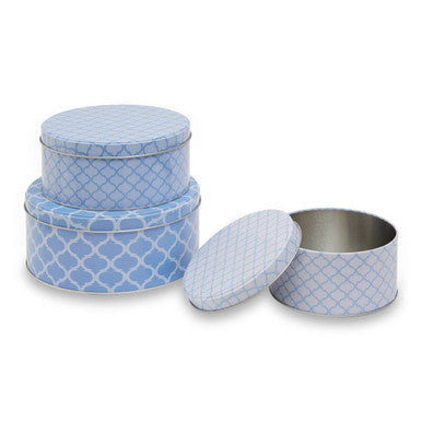 Set Of Three Kensington Storage Tins