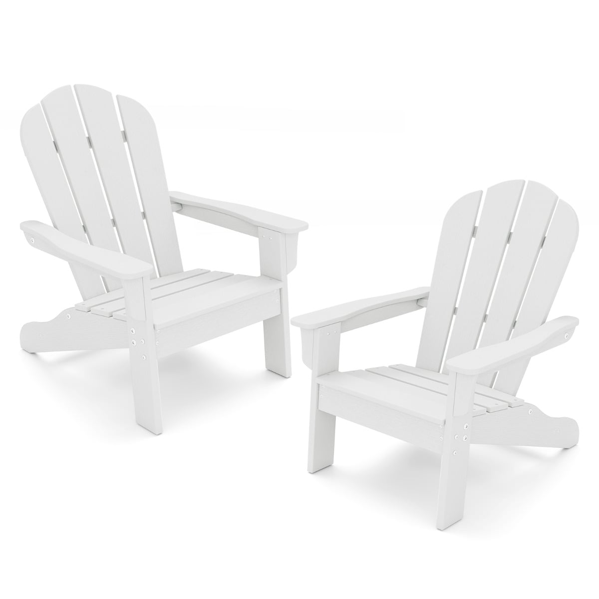 Kids Adirondack Chair All-Weather HDPE Toddler Lawn Chair Set of 2