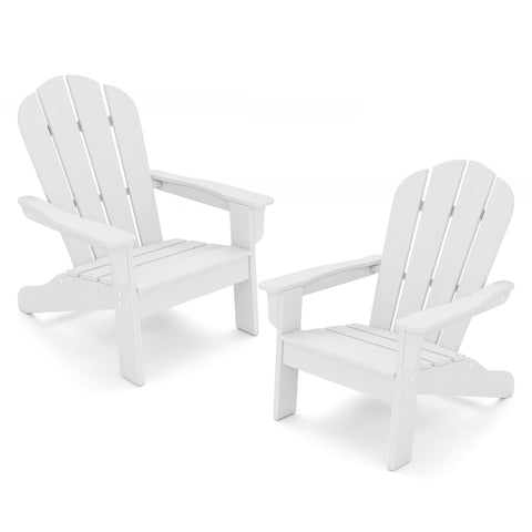 Kids Adirondack Chair All-Weather HDPE Toddler Lawn Chair Set of 2