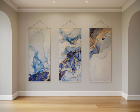 Watercolour & Gold Marble Tapestry