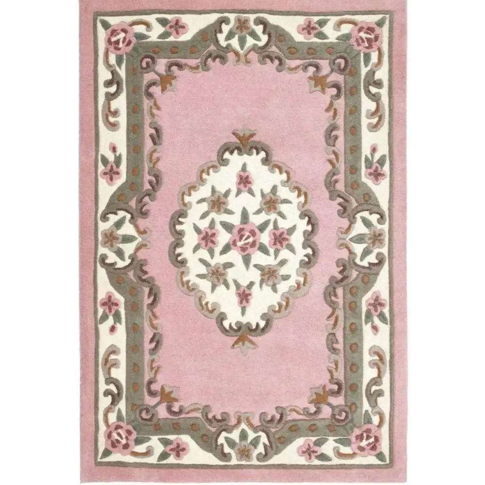 Shensi Pink Medallion Rug - 60X120 cm - Rugs