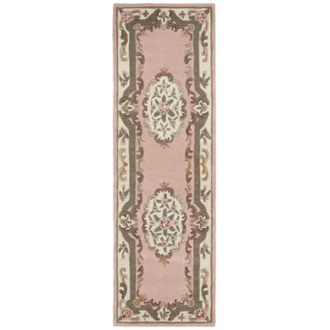 Shensi Pink Medallion Rug - 67X210 cm - Rugs