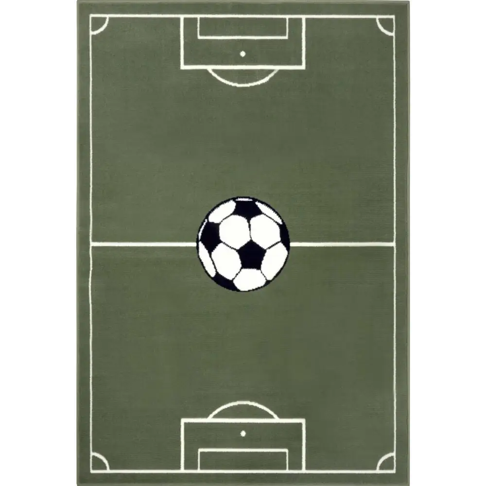 Short Pile Children’s Rug Estadio - 80X150 cm / Green