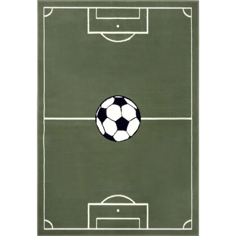 Short Pile Children’s Rug Estadio - 80X150 cm / Green