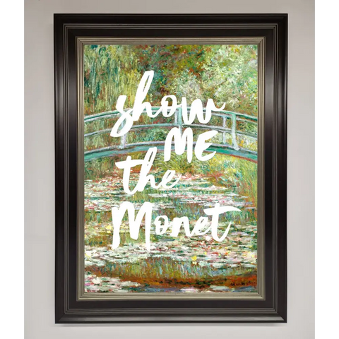 Show Me The Monet Framed Poster - B0 (100 x 141 cm) / Black Silver - Framed Print