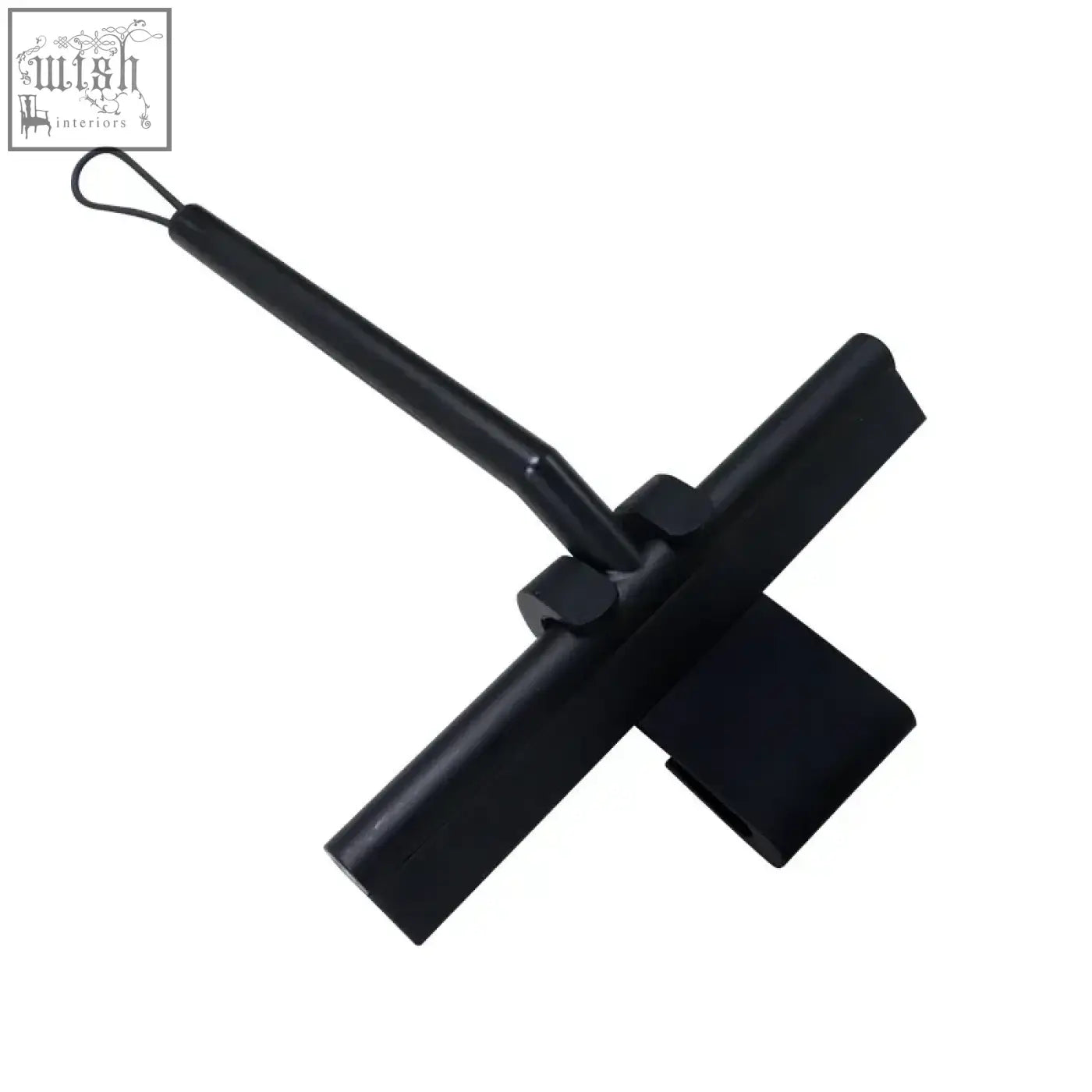 Black plastic window glass wiper with looped handle silicone squeegee for shower mirror and glass cleaning