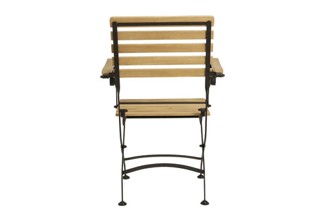 Sicily 8 Seater Teak and Wrought Iron Square 140cm Garden Dining Set