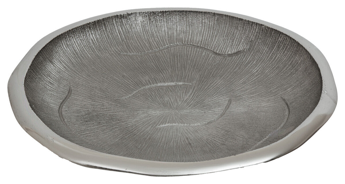 Silva Large Oak Effect Silver Bowl
