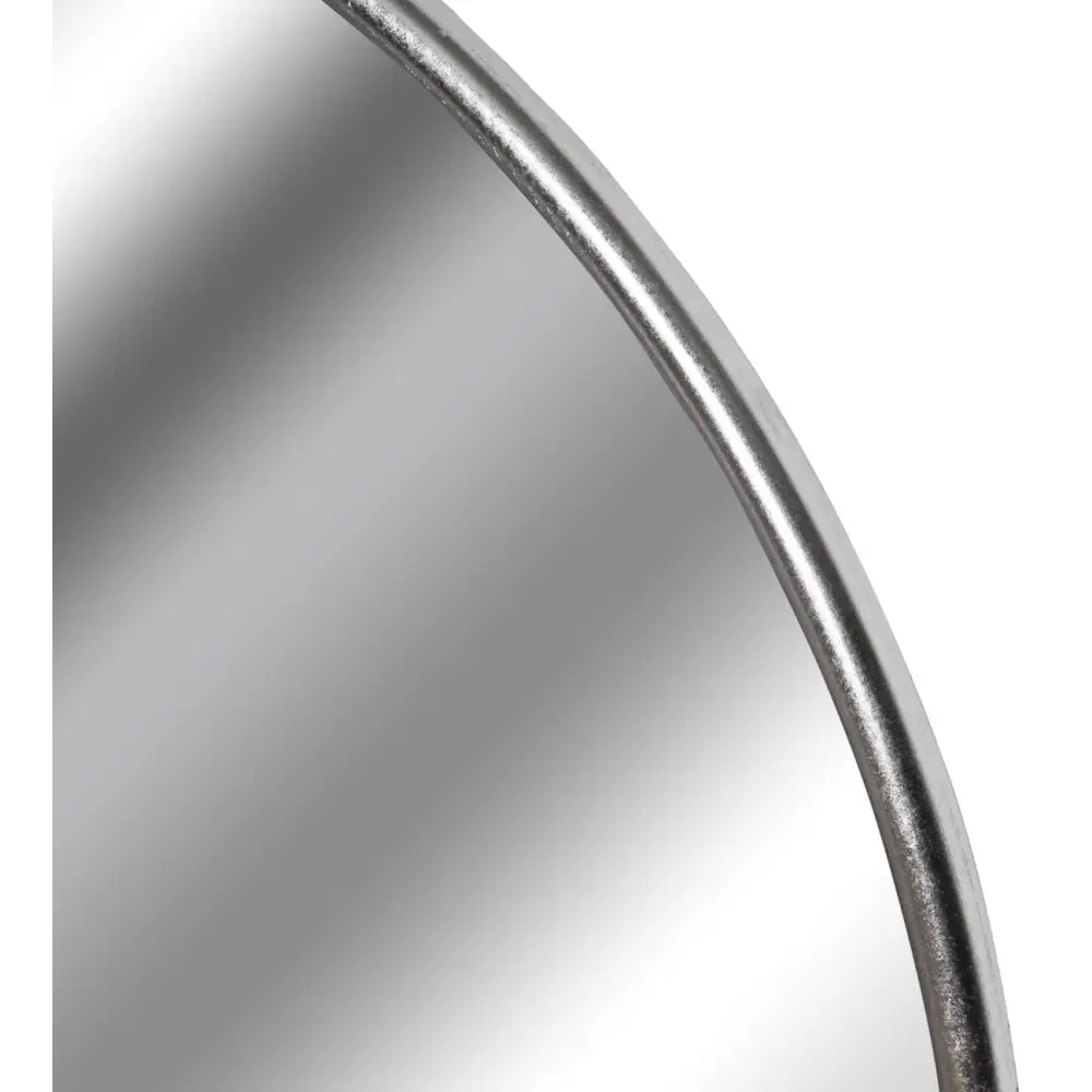 Silver Metal Large Mirror - 125cm Diameter - Mirrors