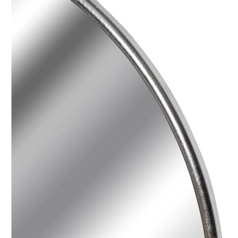 Silver Metal Large Mirror - 125cm Diameter - Mirrors