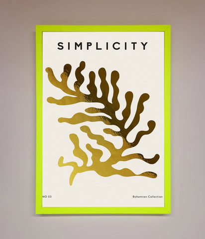 Simplicity Plant Foil Print
