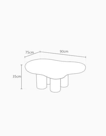 Stylish Cloud Shape Coffee Table