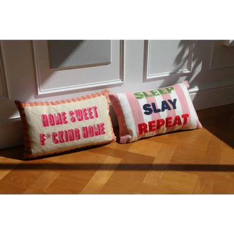 Sleep Slay Repeat Needlepoint Cushion - Cushion