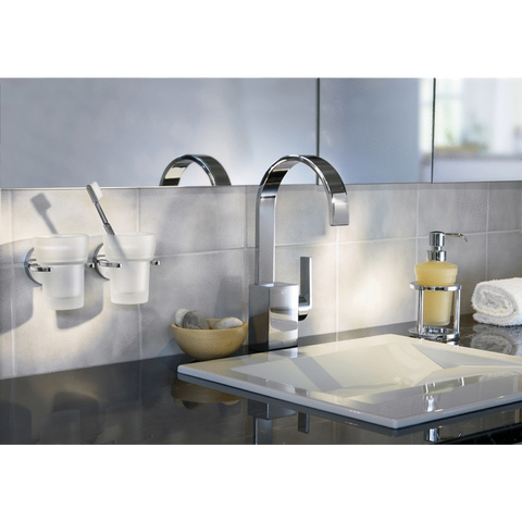 Smedbo Loft Polished Chrome Tumbler & Holder LK343