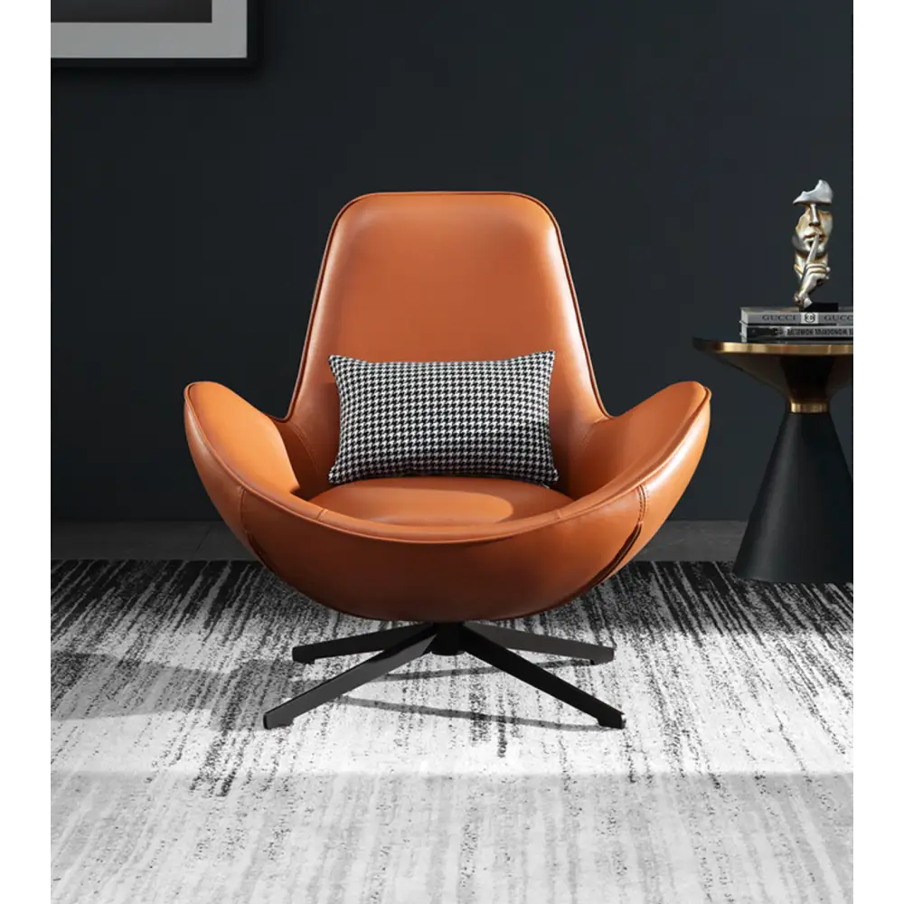 Snail Brown Chair, Leather｜ DC Concept