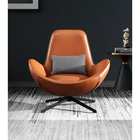 Snail Brown Chair, Leather｜ DC Concept