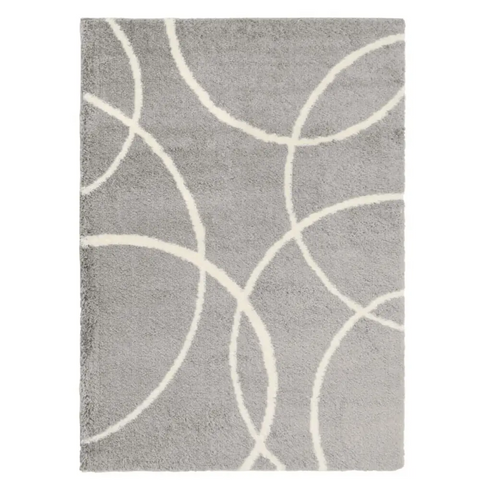 Snug Bubbles Shaggy Rug | I110A - 120X170 cm / Grey - Rugs