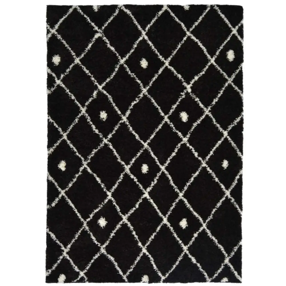 Snug Nomadic Shaggy Rug | I044A - 120X170 cm / Black - Rugs