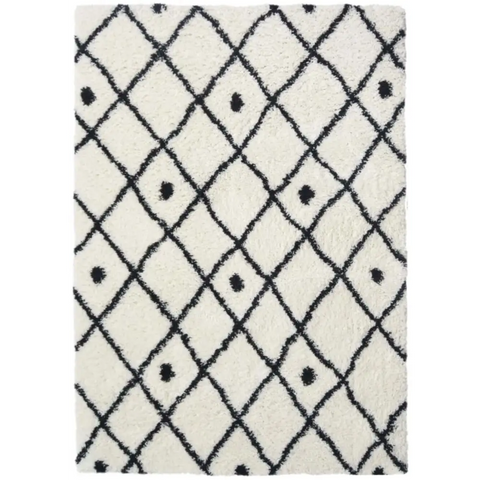 Snug Nomadic Shaggy Rug | I044A - 120X170 cm / White - Rugs