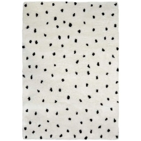 Snug Spotty Shaggy Rug | R467A - 80X150 cm / Mono - Rugs