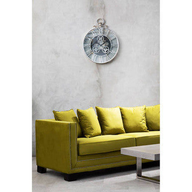 Sofia 3 Seat Moss Velvet Sofa