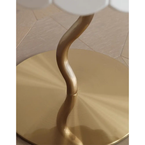 Sofia Art Deco Side Table White & Gold