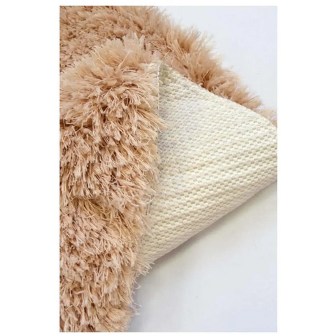 Soft Washable Beige Shaggy Rug | SA-02 - Rugs