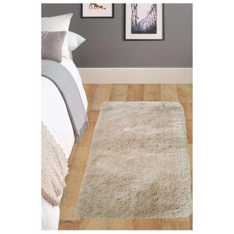 Soft Washable Beige Shaggy Rug | SA-02 - Rugs