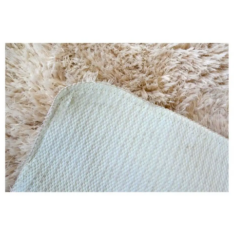 Soft Washable Beige Shaggy Rug | SA-02 - Rugs