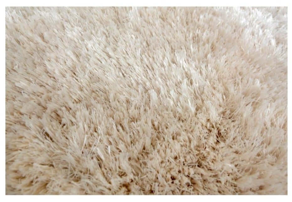 Soft washable beige shaggy rug with ultra-soft dense plush texture perfect for cozy home spaces