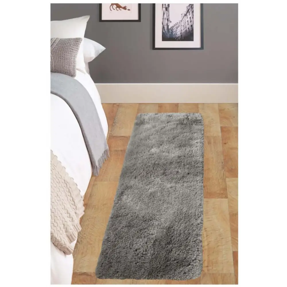 Soft Washable Grey Shaggy Rug | SA-04 - Rugs