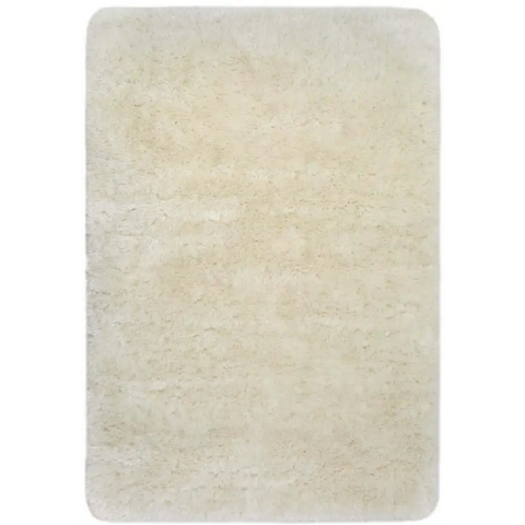 Soft Washable Ivory Shaggy Rug | SA-01 - 100X150 cm - Rugs