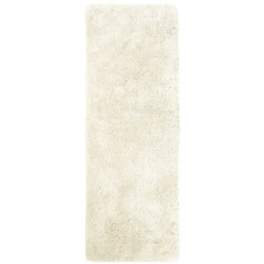 Soft Washable Ivory Shaggy Rug | SA-01 - 67X180 cm - Rugs