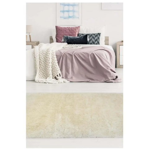 Soft Washable Ivory Shaggy Rug | SA-01 - Rugs