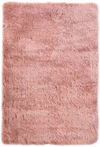 A soft washable pink shaggy rug sa-07 with a plush rectangular shape and fluffy texture