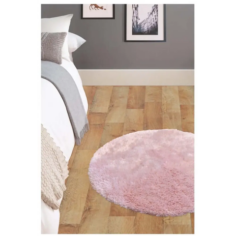 Soft Washable Pink Shaggy Rug | SA-07 - Rugs