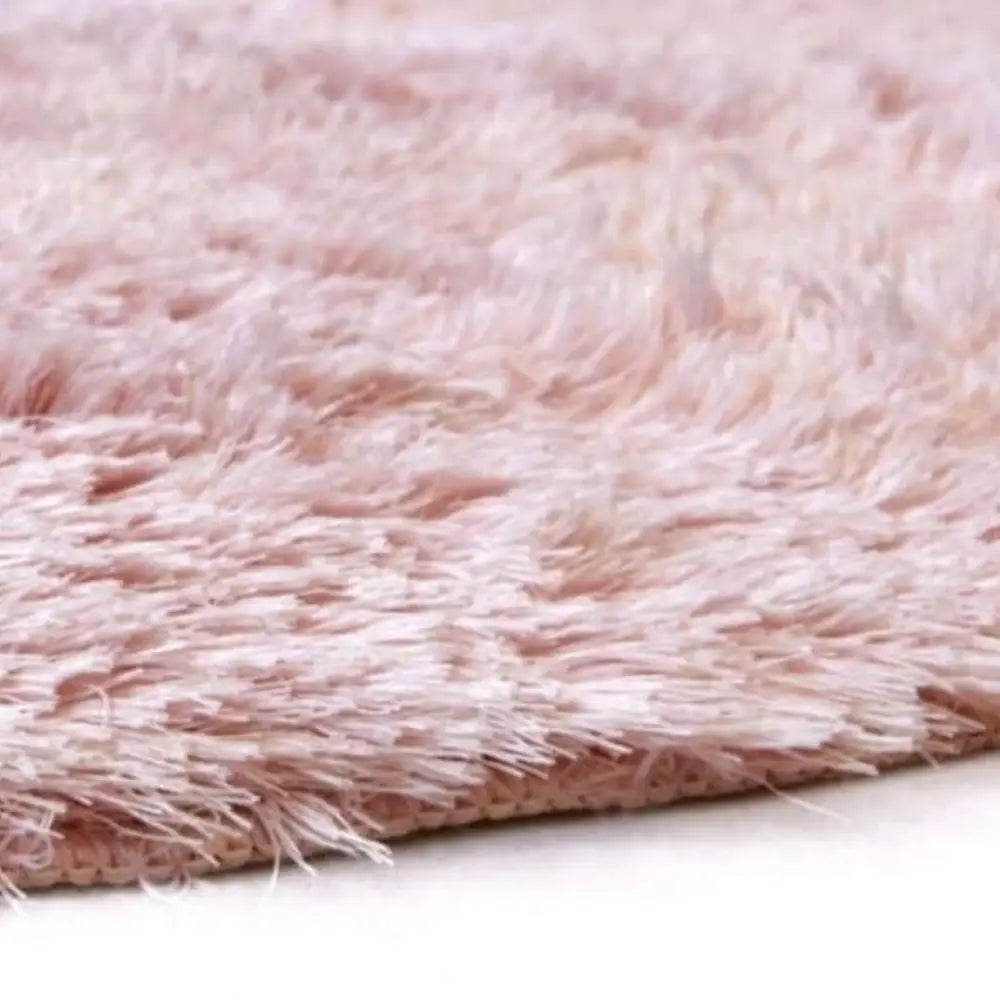 Soft Washable Pink Shaggy Rug | SA-07 - Rugs
