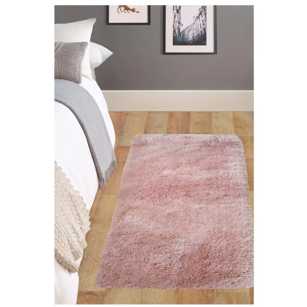 Soft Washable Pink Shaggy Rug | SA-07 - Rugs