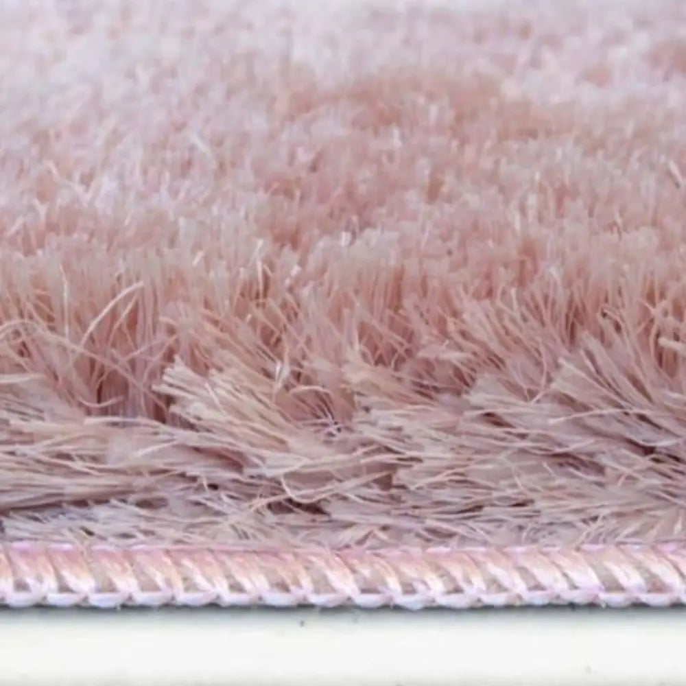 Soft Washable Pink Shaggy Rug | SA-07 - Rugs